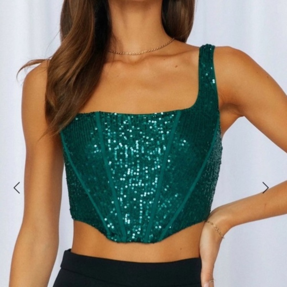Hello Molly Sequin Sparkle Top